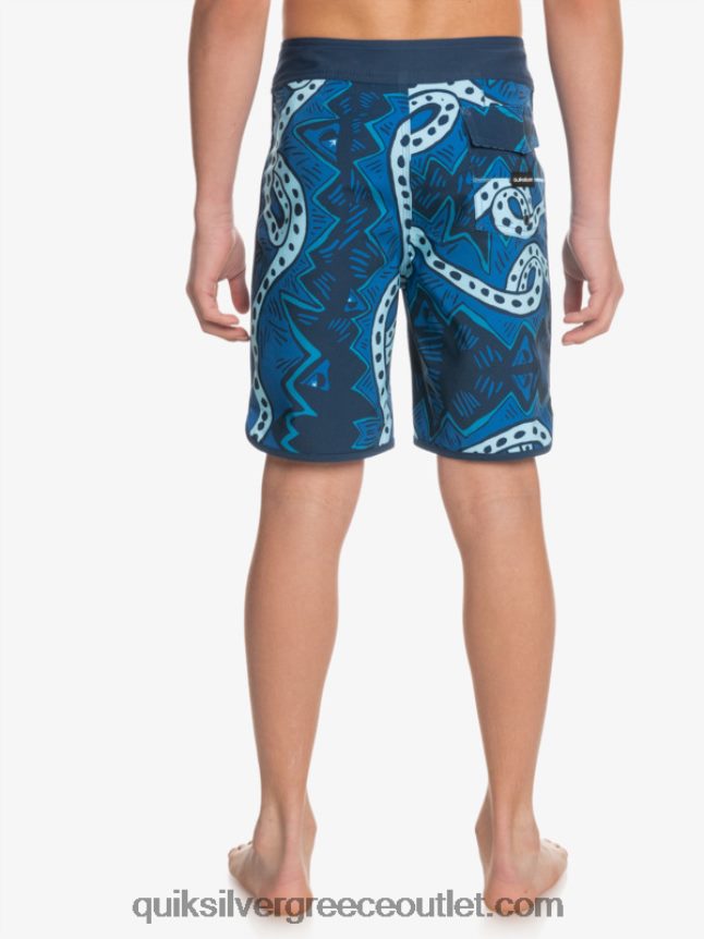 8-16 surfsilk throwback 17 boardshorts Quiksilver αγόρια 66LP842328 διακριτικά μπλε