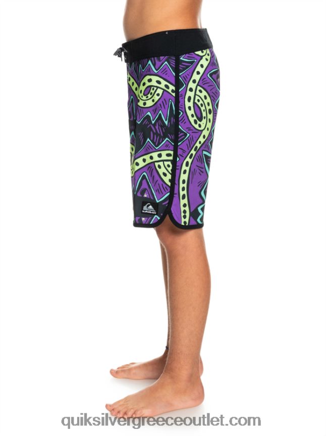 8-16 surfsilk throwback 17 boardshorts Quiksilver αγόρια 66LP842329 μαύρος