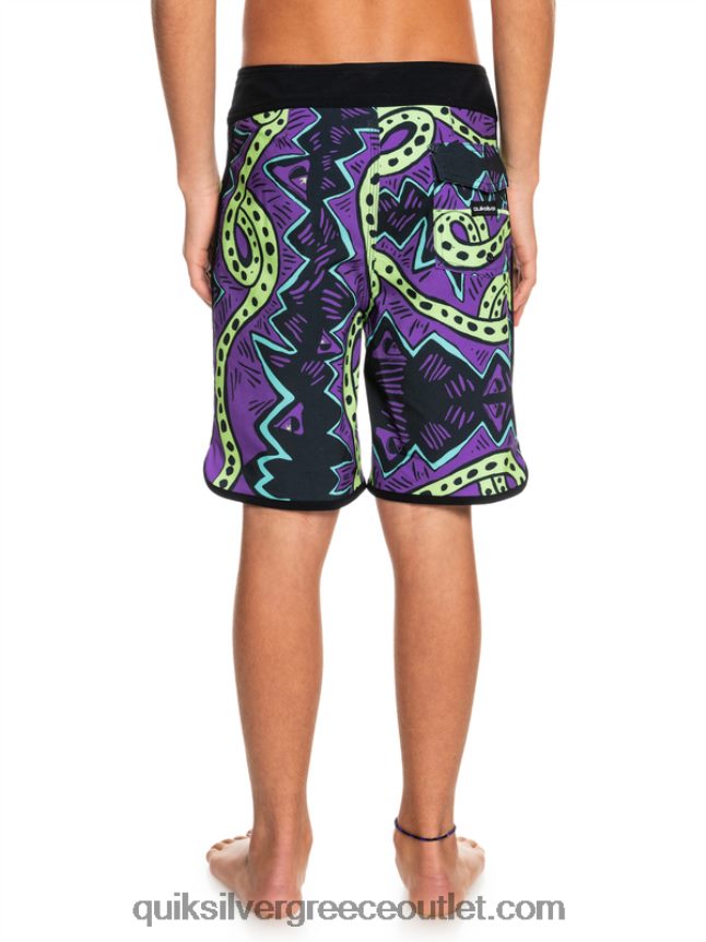 8-16 surfsilk throwback 17 boardshorts Quiksilver αγόρια 66LP842329 μαύρος