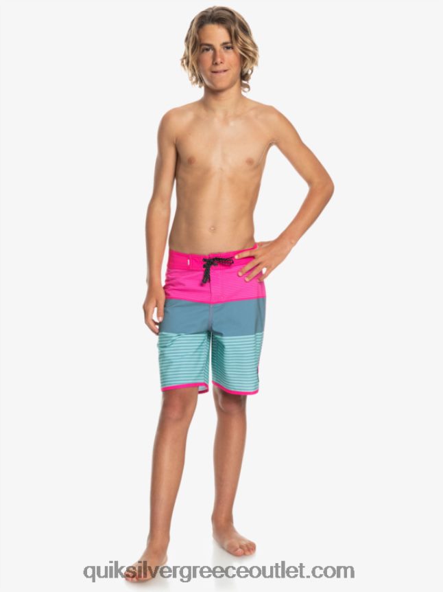 8-16 surfsilk tijuana yth 17 boardshort Quiksilver αγόρια 66LP842268 ροζ glo