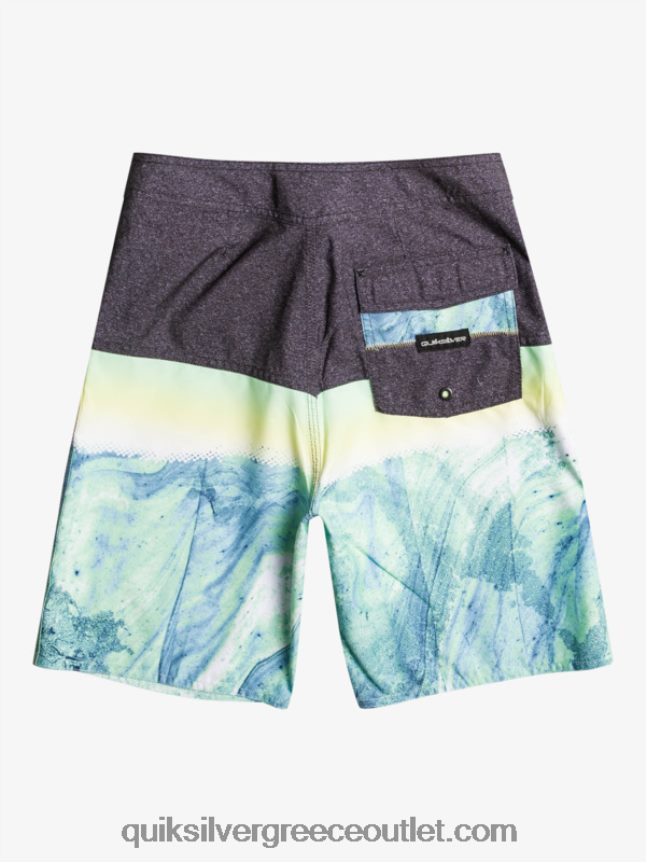 8-16 καθημερινό πάνελ yth 17 σύντομο πίνακα Quiksilver αγόρια 66LP842274 πράσινη τέφρα