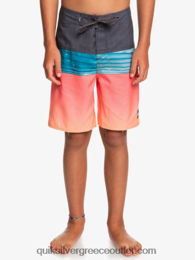 8-16 καθημερινό πάνελ yth 17 σύντομο πίνακα Quiksilver αγόρια 66LP842275 πορτοκαλί ποπ