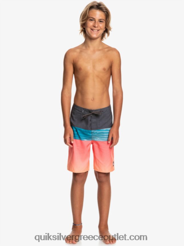 8-16 καθημερινό πάνελ yth 17 σύντομο πίνακα Quiksilver αγόρια 66LP842275 πορτοκαλί ποπ