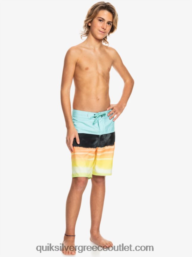 8-16 καθημερινό πάνελ yth 17 σύντομο πίνακα Quiksilver αγόρια 66LP842277 μπλε άγγελος