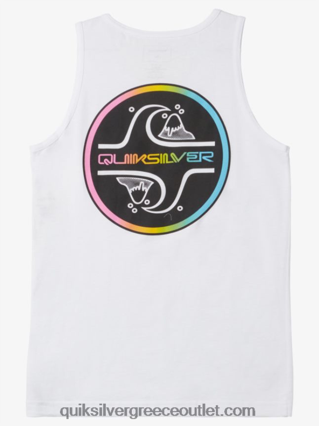 Μπλουζάκι με φούσκα 8-16 πυρήνων Quiksilver αγόρια 66LP842227 άσπρο