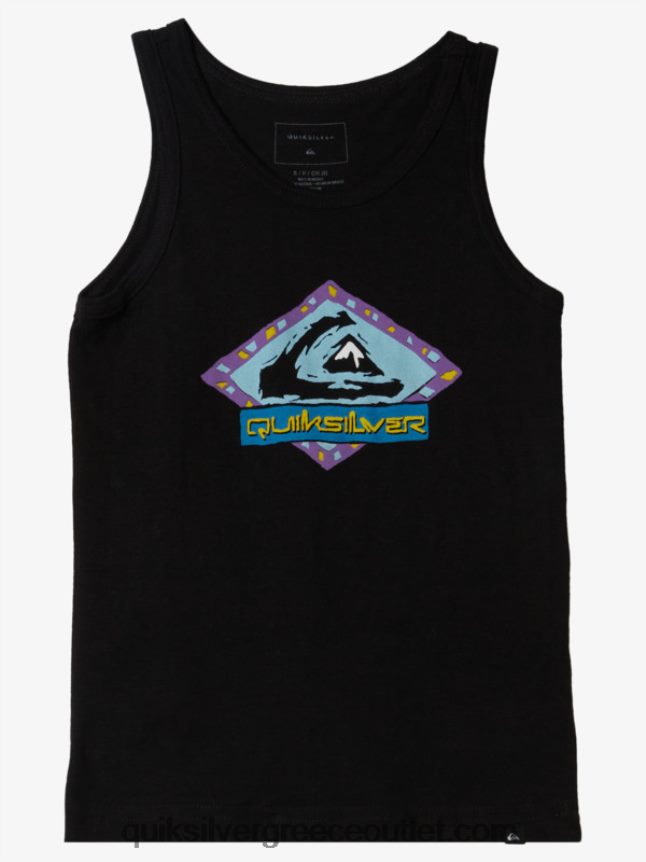 T-shirt με 2-7 funky καρέ Quiksilver αγόρια 66LP842263 μαύρος