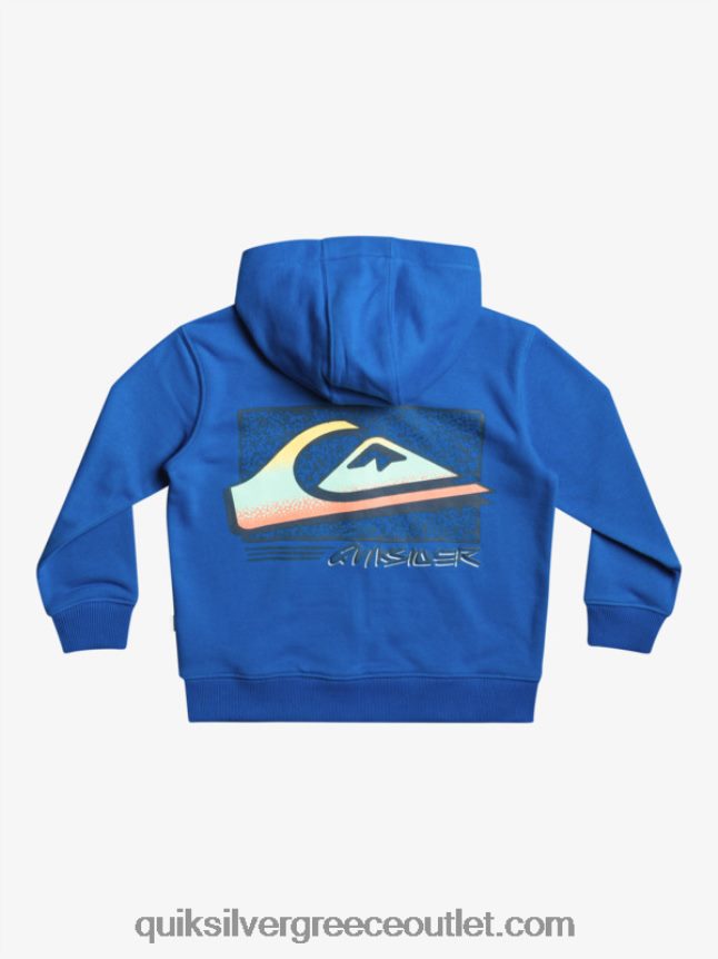 Φούτερ με φερμουάρ 2-7 ρετρό κινδύνους Quiksilver αγόρια 66LP842234 αναπνευστήρας μπλε