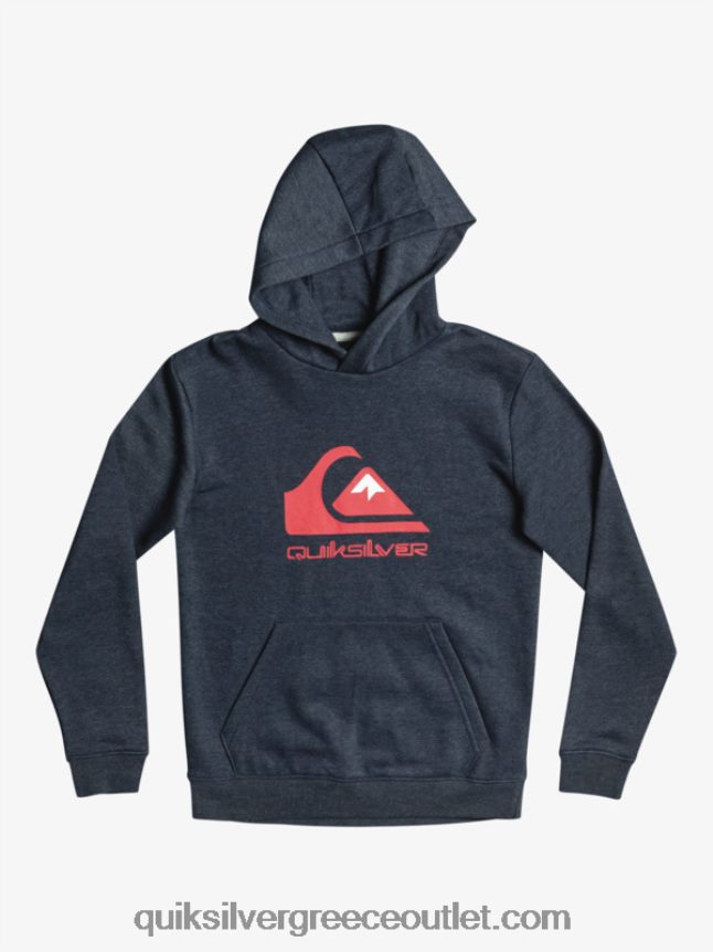8-16 μεγάλο λογότυπο fleece top Quiksilver αγόρια 66LP842247 ναυτικό σακάκι ρείκι