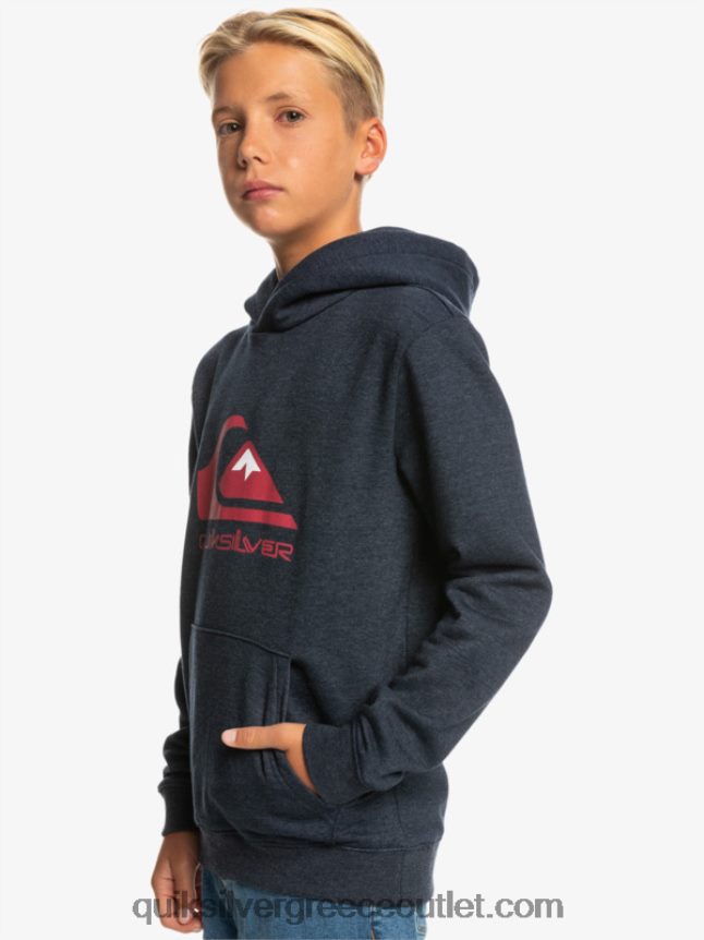 8-16 μεγάλο λογότυπο fleece top Quiksilver αγόρια 66LP842247 ναυτικό σακάκι ρείκι