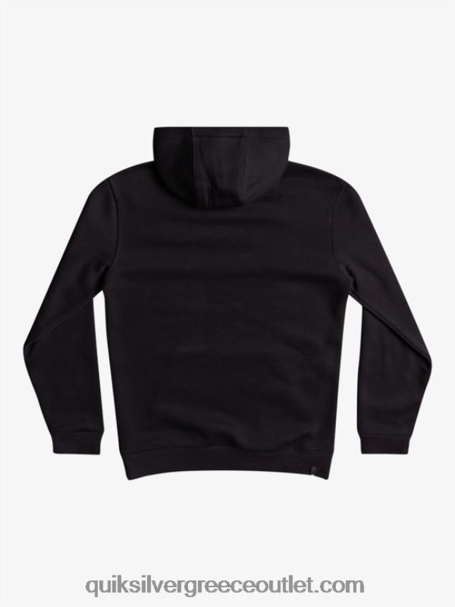 8-16 μεγάλο λογότυπο fleece top Quiksilver αγόρια 66LP842248 μαύρος