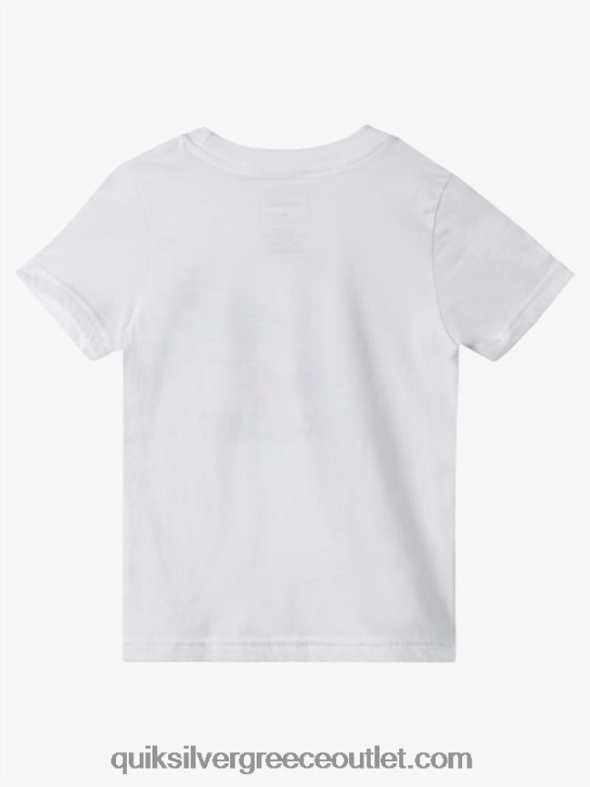 Μπλουζάκι 2-7 ήσυχο μυαλό Quiksilver αγόρια 66LP841937 άσπρο