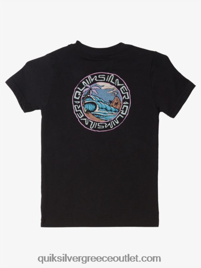 Μπλουζάκι 2-7 αλμυρά παραμύθια Quiksilver αγόρια 66LP841952 μαύρος