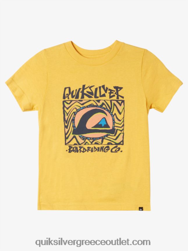 Μπλουζάκι 2-7 μεσάνυχτα Quiksilver αγόρια 66LP841964 κρόκος κίτρινος