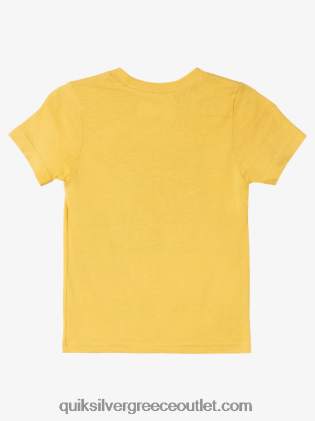 Μπλουζάκι 2-7 μεσάνυχτα Quiksilver αγόρια 66LP841964 κρόκος κίτρινος
