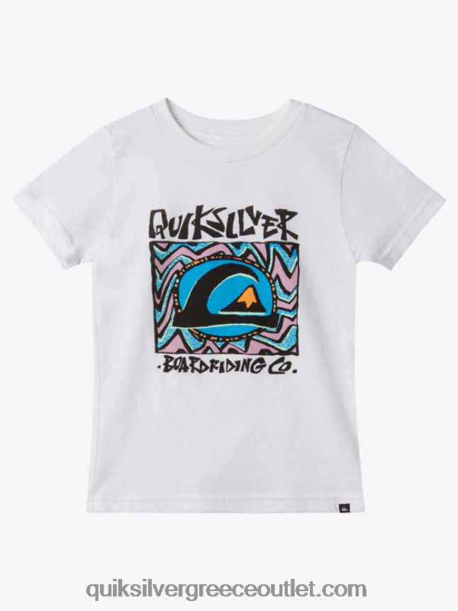 Μπλουζάκι 2-7 μεσάνυχτα Quiksilver αγόρια 66LP841965 άσπρο