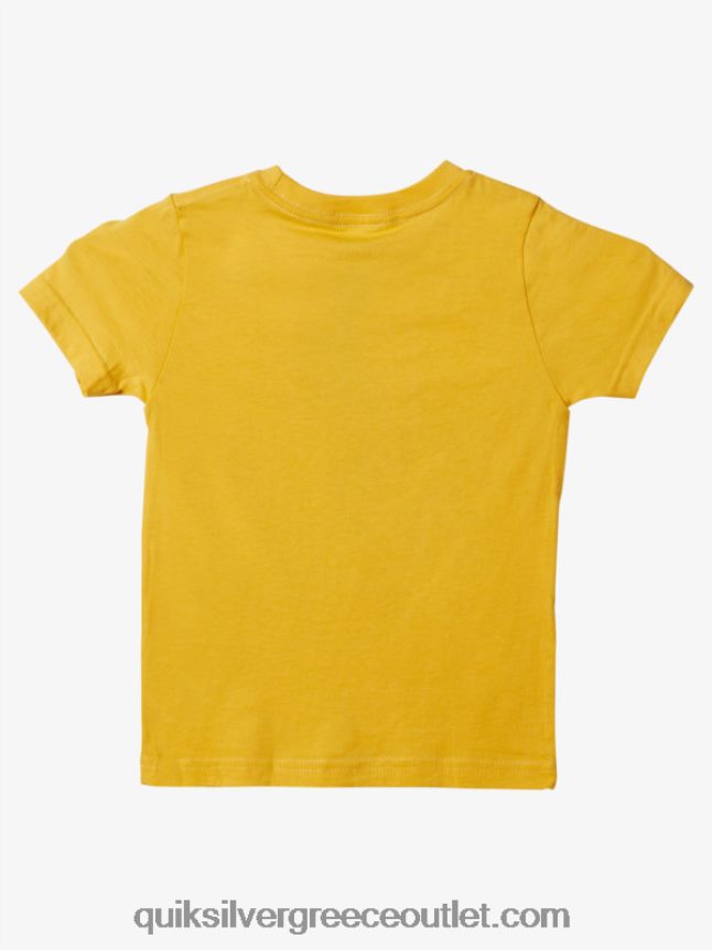 Μπλουζάκι 2-7 τροχών Quiksilver αγόρια 66LP841971 κρόκος κίτρινος
