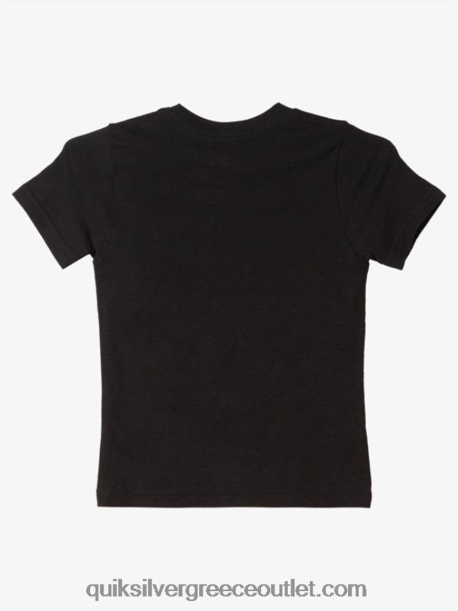 Μπλουζάκι 2-7 τροχών Quiksilver αγόρια 66LP841972 μαύρος