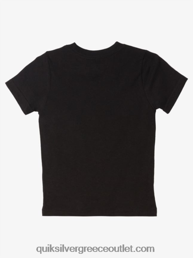 2-7 διπλό παρκαρισμένο μπλουζάκι Quiksilver αγόρια 66LP841974 μαύρος