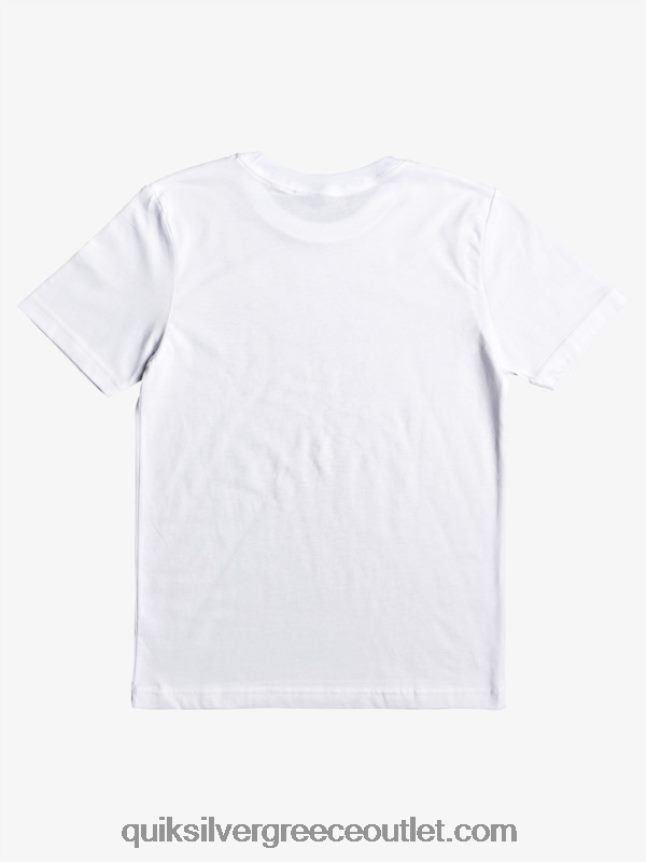 Μπλουζάκι 2-7 σε κίνδυνο Quiksilver αγόρια 66LP842170 άσπρο