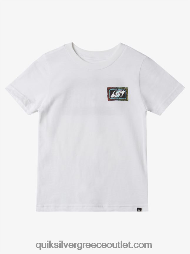 Μπλουζάκι 2-7 echoed beat Quiksilver αγόρια 66LP841946 άσπρο