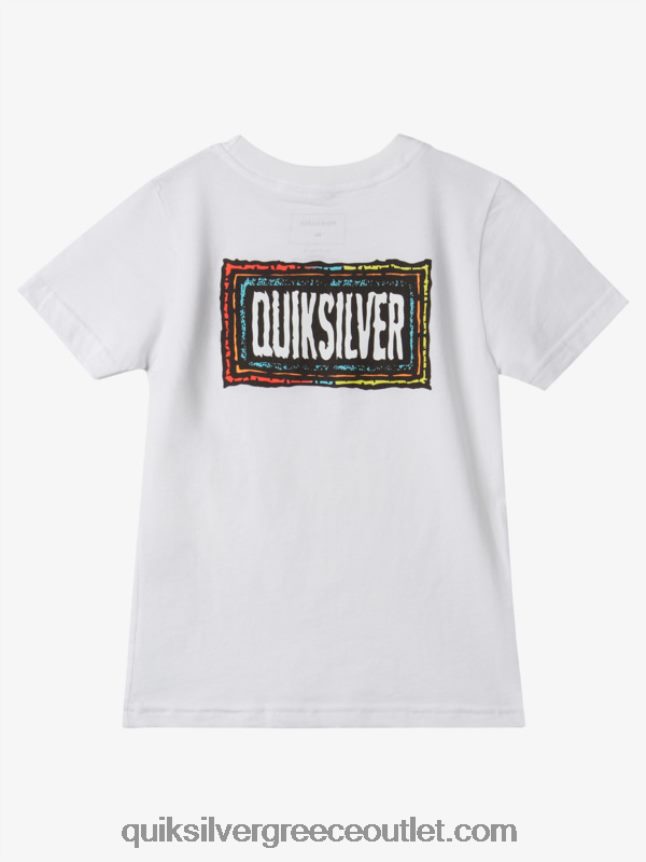 Μπλουζάκι 2-7 echoed beat Quiksilver αγόρια 66LP841946 άσπρο