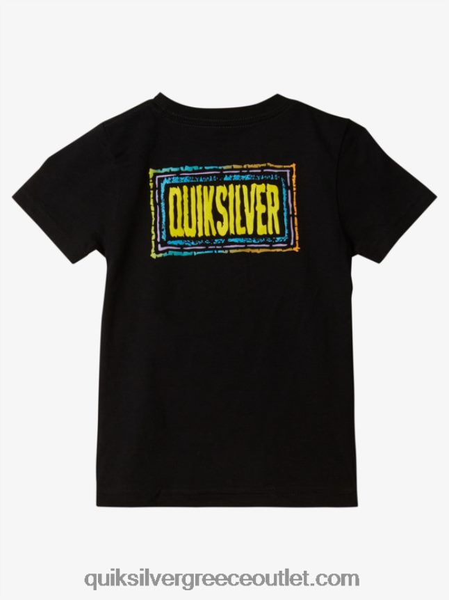 Μπλουζάκι 2-7 echoed beat Quiksilver αγόρια 66LP841947 μαύρος