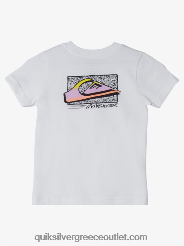 2-7 ρετρό fade μπλουζάκι Quiksilver αγόρια 66LP842145 άσπρο