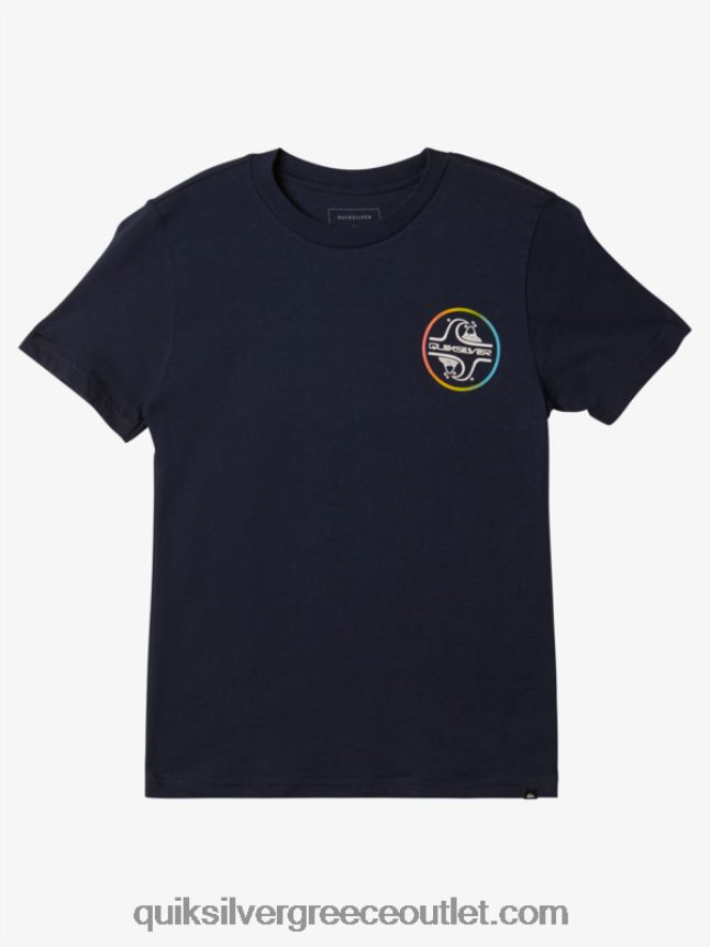 Μπλουζάκι με φυσαλίδες 8-16 πυρήνων Quiksilver αγόρια 66LP841954 ναυτικό μπλέιζερ