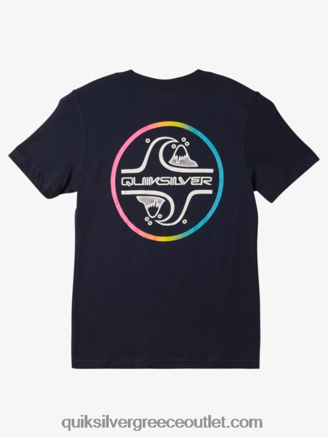 Μπλουζάκι με φυσαλίδες 8-16 πυρήνων Quiksilver αγόρια 66LP841954 ναυτικό μπλέιζερ