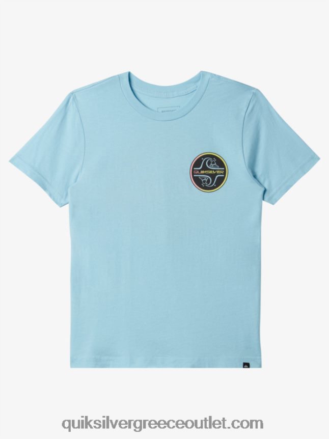 Μπλουζάκι με φυσαλίδες 8-16 πυρήνων Quiksilver αγόρια 66LP841955 μπλε του ουρανού