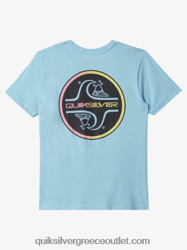 Μπλουζάκι με φυσαλίδες 8-16 πυρήνων Quiksilver αγόρια 66LP841955 μπλε του ουρανού