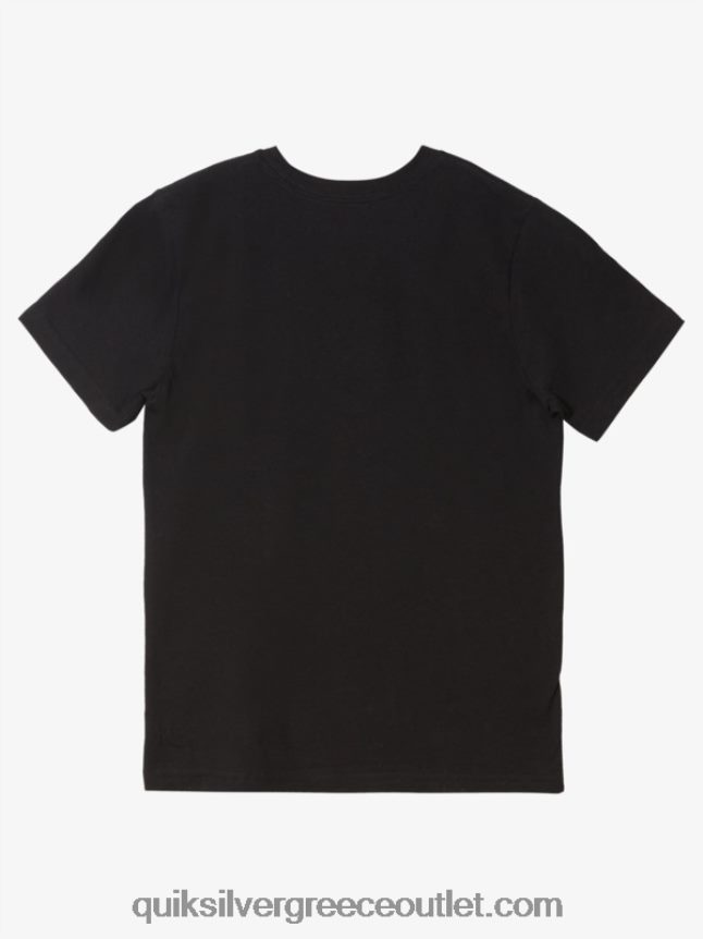 Μπλουζάκι με λογότυπο 8-16 Quiksilver αγόρια 66LP841961 μαύρος