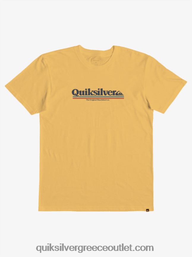 8-16 μεταξύ των γραμμών μπλουζάκι Quiksilver αγόρια 66LP842089 λαμπερό χρυσό