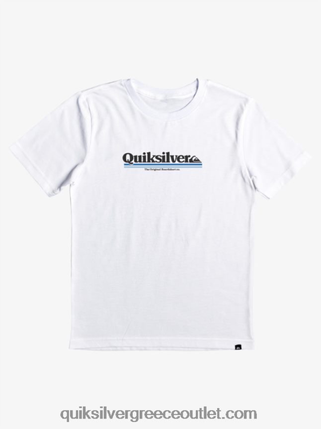 8-16 μεταξύ των γραμμών μπλουζάκι Quiksilver αγόρια 66LP842090 άσπρο