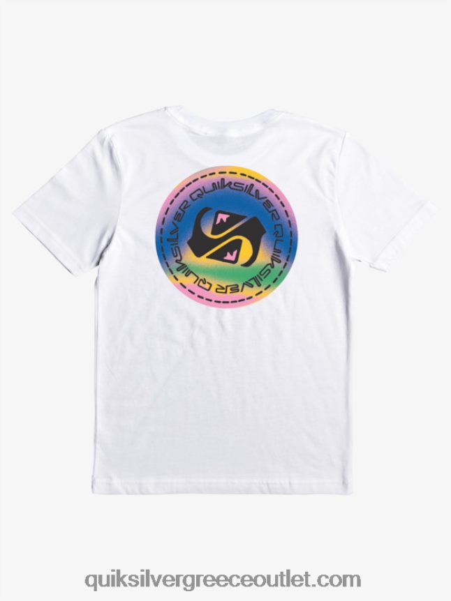 Μπλουζάκι 8-16 χρωμάτων Quiksilver αγόρια 66LP842172 άσπρο