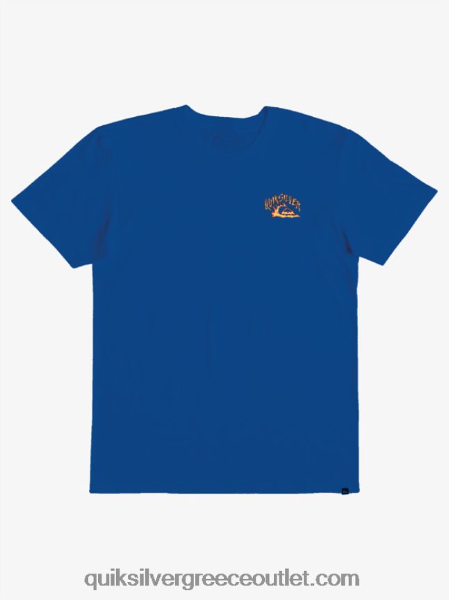 Μπλουζάκι φύλακα 8-16 κυμάτων Quiksilver αγόρια 66LP842231 αναπνευστήρας μπλε