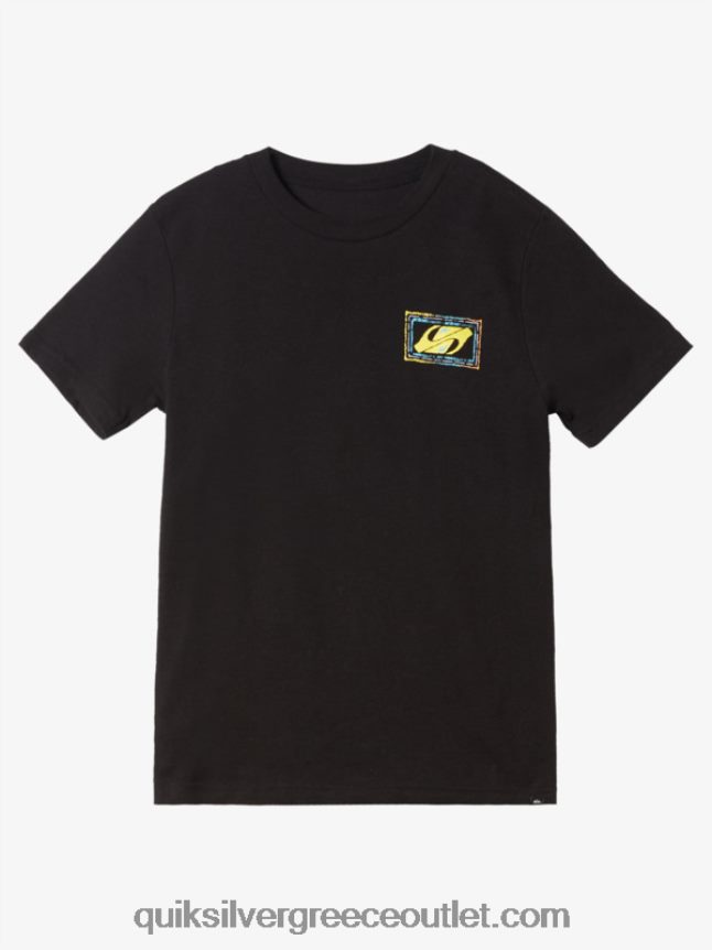 8-16 echoed beat t-shirt Quiksilver αγόρια 66LP841981 μαύρος