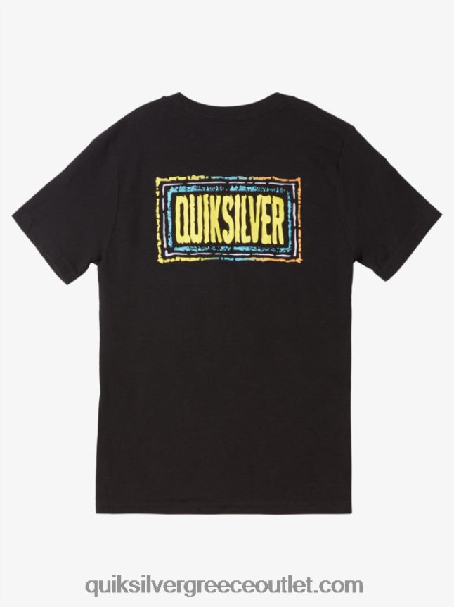 8-16 echoed beat t-shirt Quiksilver αγόρια 66LP841981 μαύρος