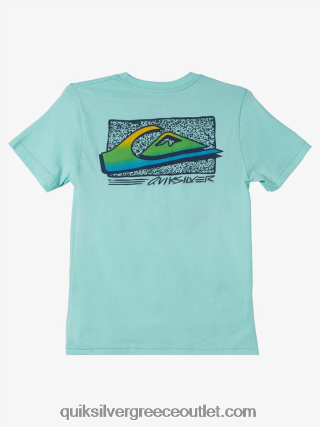 8-16 ρετρό fade μπλουζάκι Quiksilver αγόρια 66LP842124 γυαλί παραλίας