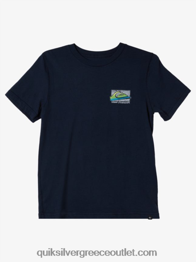 8-16 ρετρό fade μπλουζάκι Quiksilver αγόρια 66LP842125 ναυτικό μπλέιζερ