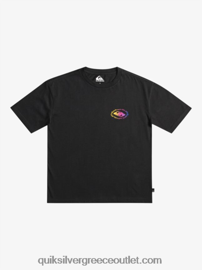 Μπλουζάκι με σημαία 8-16 radical Quiksilver αγόρια 66LP841966 μαύρος
