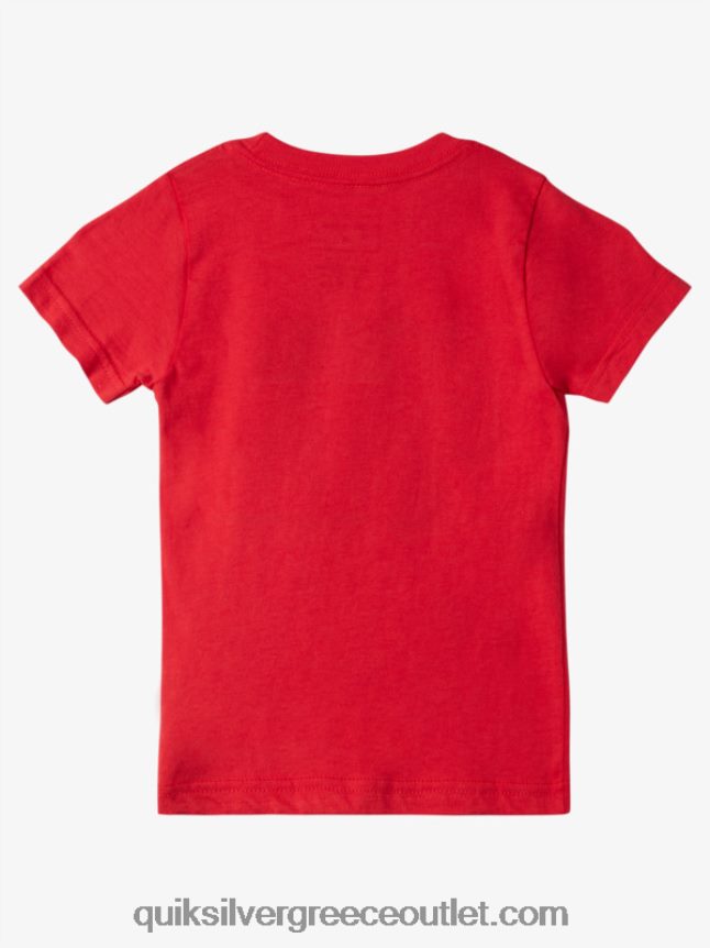 T-shirt 2-7 καλοκαιρινής αίσθησης Quiksilver αγόρια 66LP841976 κόκκινο υψηλού κινδύνου