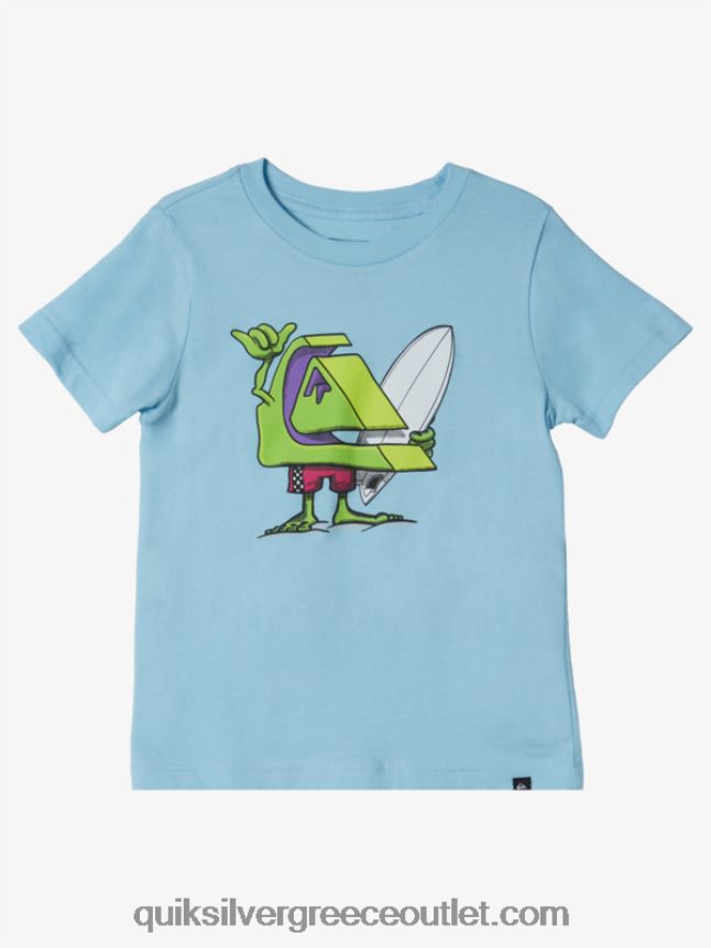 T-shirt με 2-7 σερφ φιλαράκι Quiksilver αγόρια 66LP842160 μπλε του ουρανού
