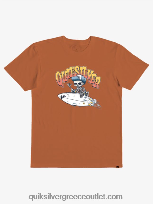 T-shirt 2-7 Παρασκευής Quiksilver αγόρια 66LP842232 πορτοκαλί Μέκκας