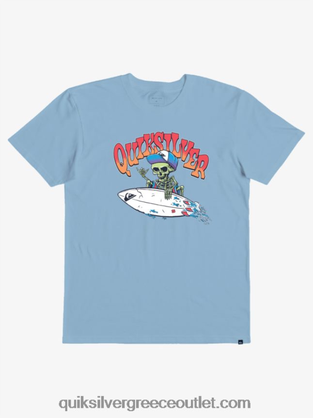T-shirt 2-7 Παρασκευής Quiksilver αγόρια 66LP842233 μπλε του ουρανού