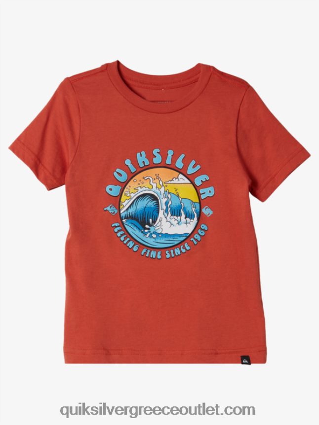 T-shirt 2-7 light tunnel Quiksilver αγόρια 66LP842128 πορτοκαλί Μέκκας