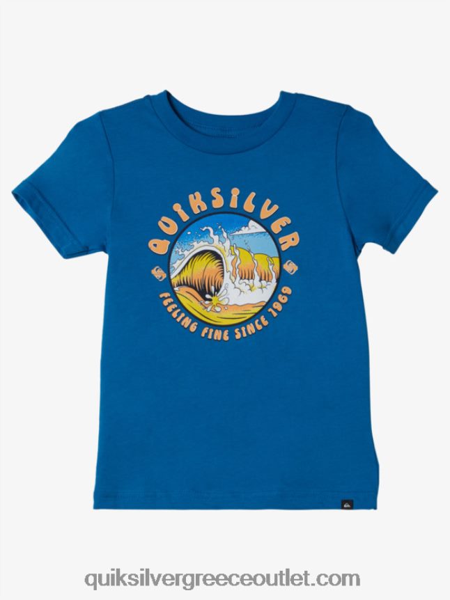 T-shirt 2-7 light tunnel Quiksilver αγόρια 66LP842129 αναπνευστήρας μπλε