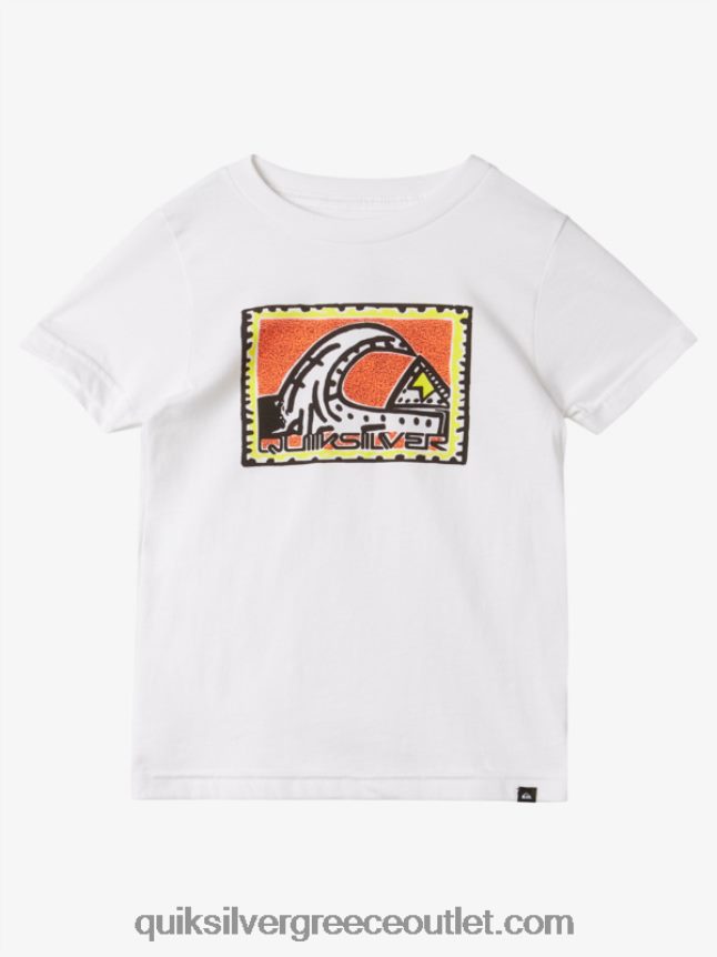T-shirt 2-7 rad heritage Quiksilver αγόρια 66LP841960 άσπρο