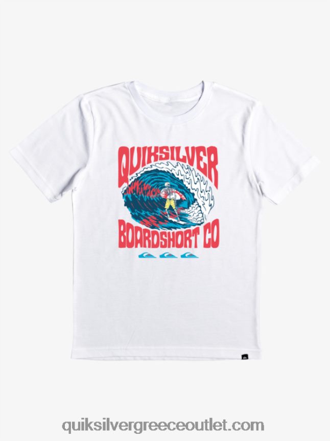 T-shirt 8-16 υψηλότερης ζωής Quiksilver αγόρια 66LP842209 άσπρο