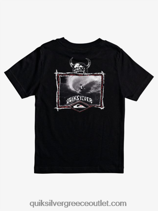 T-shirt surfer oftune 8-16 Quiksilver αγόρια 66LP842177 μαύρος